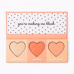 CHEEKY & PEACHY Matte Blush & Highlighter Palette
