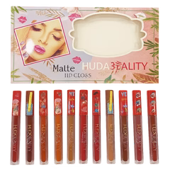 12 Pcs Huda Beauty Matte Liquid Lip Gloss