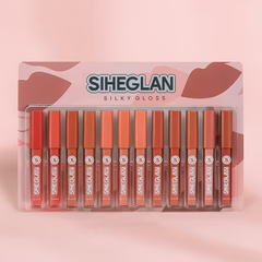 SIHEGLAN Nude Lip Gloss - 12 Pcs Set