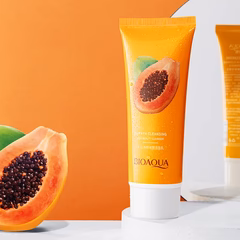 BIOAQUA Papaya Face Wash Moisturizing Shrink Pore Face Wash Foam Facial Cleanser - 100g