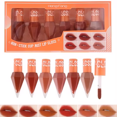 Heng Fang Creamy Mist Lip Gloss - 6 Pcs Set