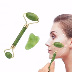 2 In 1 Jade Roller & Gua Sha Set - Image 3