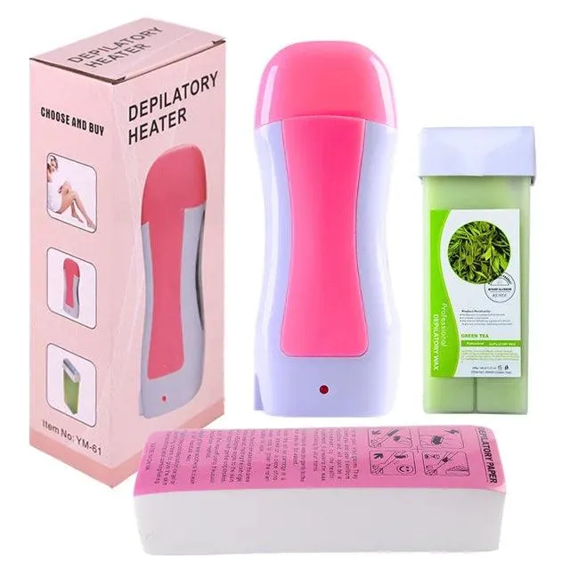 Professional Roll-On Wax Heater Kit for Hair Removal