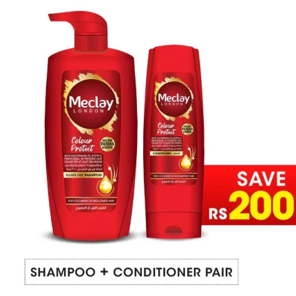 Meclay London Colour Protect Shampoo 660ml + Conditioner Pair Box (Save Rupees 200) Meclay London Colour Protect Shampoo 660ml + Conditioner Pair Box (Save Rupees 200)