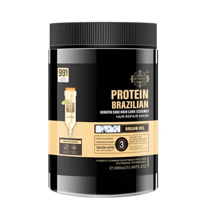 Keratin Brazilian Protein Straightening Keratin Hair Mask With Argan Oil 1000ml