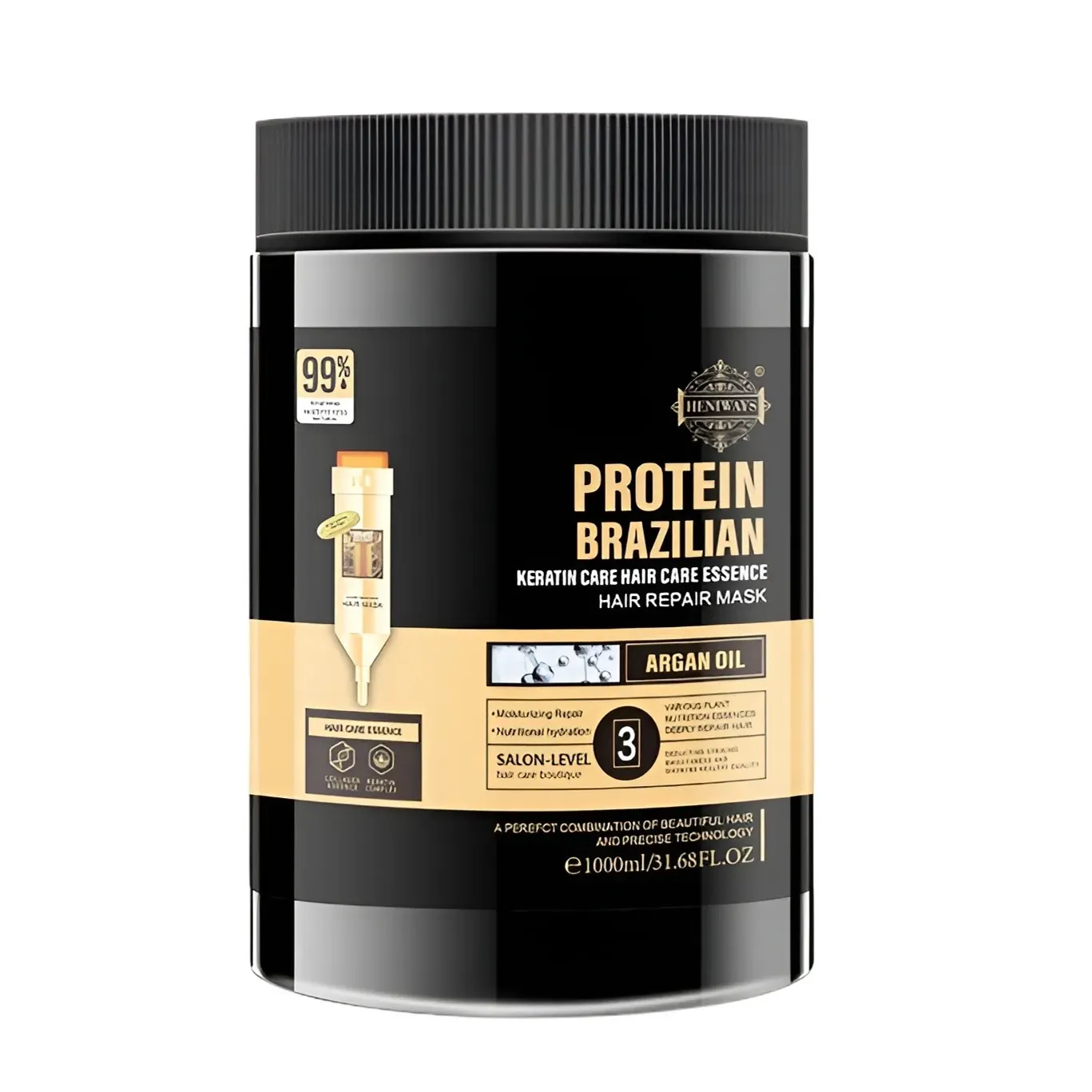 Keratin Brazilian Protein Straightening Keratin Hair Mask With Argan Oil 1000ml