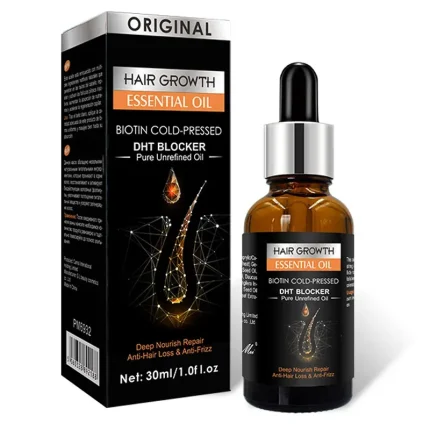 Hair Growth Essential Oil – Biotin Cold-Pressed DHT Blocker – 30ml