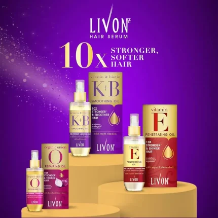 Livon Keratin & Biotin Smoothing Serum Oil - 100ml