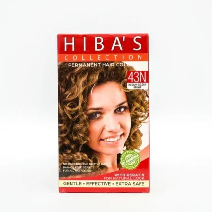 Hibas Collection Hair Color 43N Medium Golden Brown (60-ml)