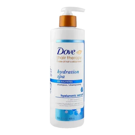 Dove Hair Therapy Hydration Spa 0% Sulfates Hyaluronic Acid Shampoo - 400ml
