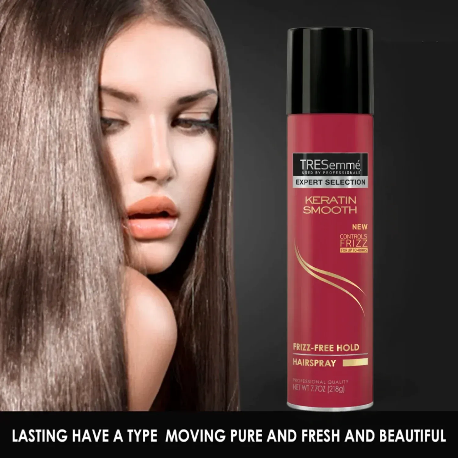 Long-lasting and flexible hold Controls frizz and flyaways Non-sticky, lightweight formula Adds natural shine Suitable for all hair types