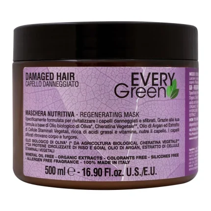 Every Green Damaged Hair Regenerating 500ml (Made in Italy)