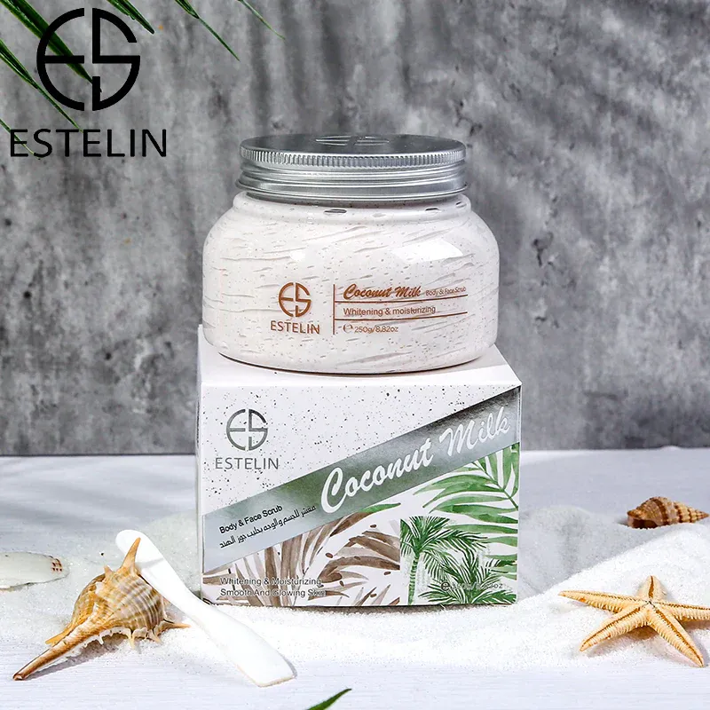 ESTELIN Coconut Milk Whitening Body and Face Scrub - 250g - Image 2