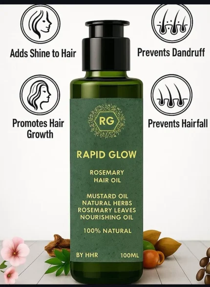 Rapid Glow Rosemary Hair Oil - 100ml