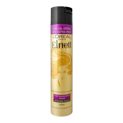 L'Oreal Elnett Hair Spray Strong Hold (For Damaged Hair) 300m