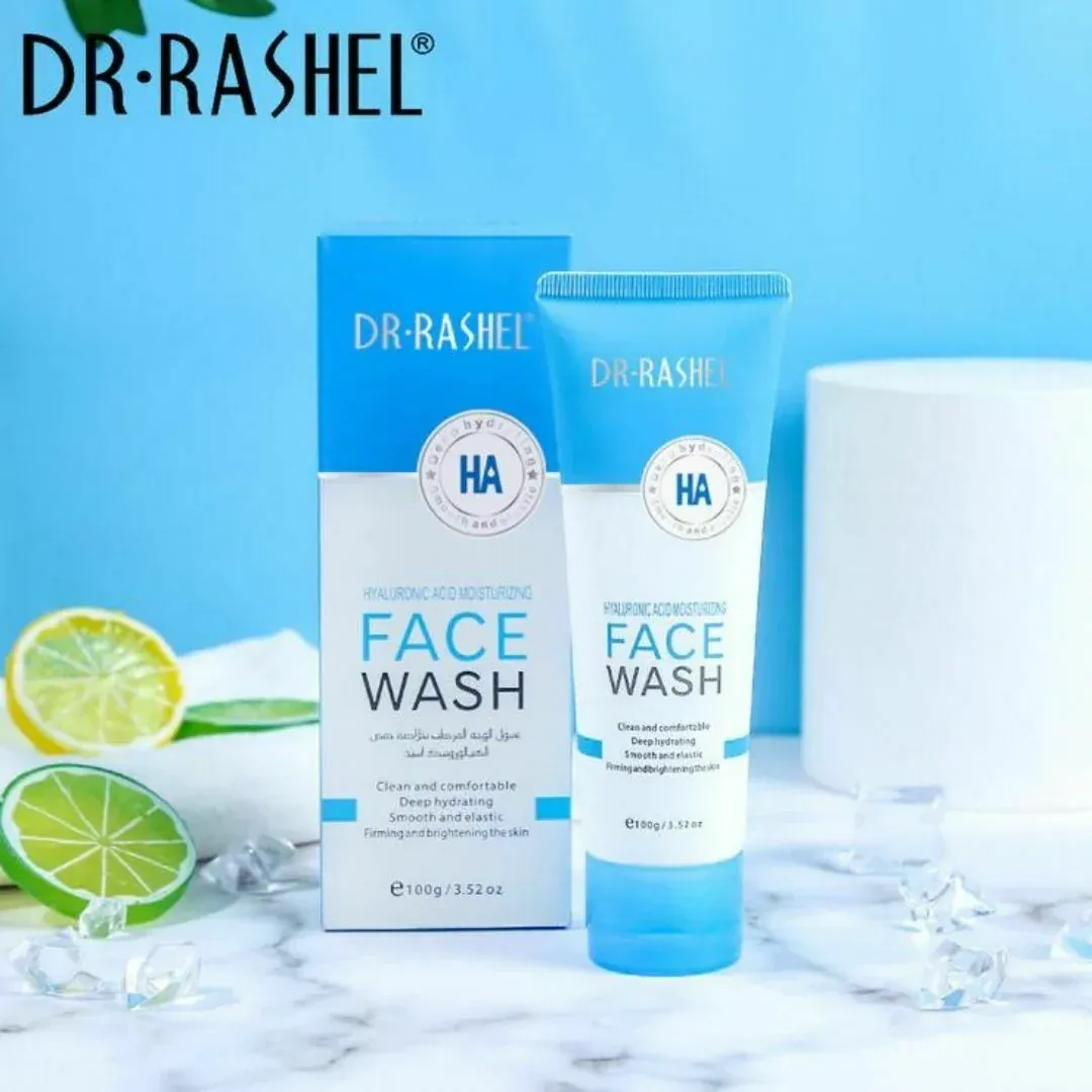 DR RASHEL Hyaluronic Acid Moisturizing and Smooth Face Wash, 100g - Image 2