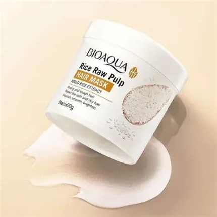 BIOAQUA Rice Raw Pulp Hair Mask For Dry & Damaged Hair - 500g