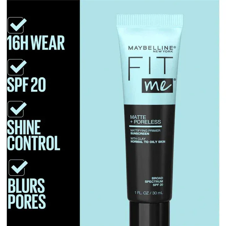 Maybelline Fit Me - Matte Poreless Primer Tube - 30ml - Normal To Oily - Image 4