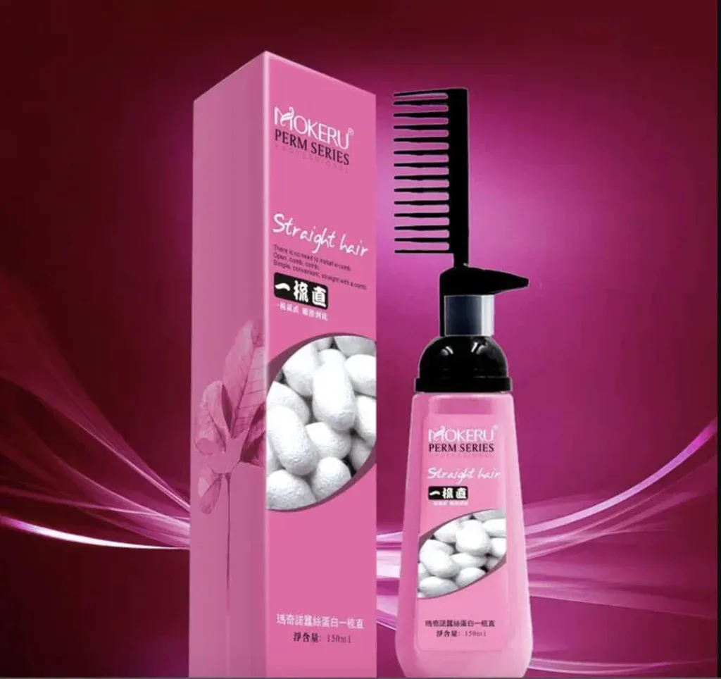 Mokeru Smooth Hair Nourishing Straight Hair Cream Treatment With Brush 150m - Image 3