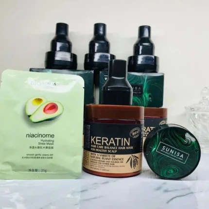 Sunisa base + Keratin hair mask + BIOAQUA Sheet Mask