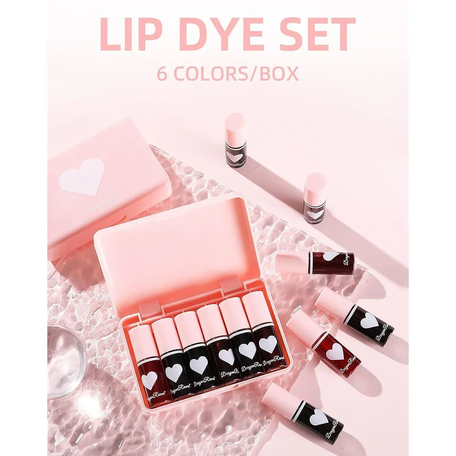 Dragon Ranee Heart Mini Lip Tint 6Pcs Set - Image 2