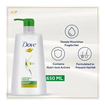 Dove Nutritive Solutions Hair Fall Rescue Shampoo - 650ml