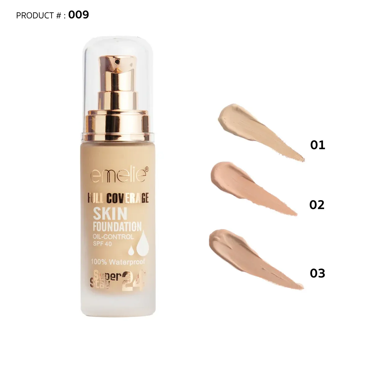 Emelie Full Coverage Skin Foundation - 30ml - Image 2