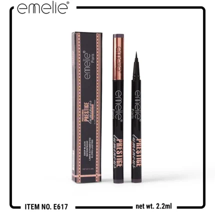 Deep Black Waterproof Eyeliner - 24H Long-Lasting Precision Liner