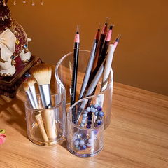 Cosmetic Organizer β Transparent Acrylic Makeup Brush Holder - Image 3