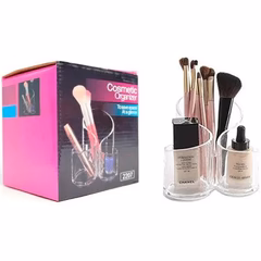 Cosmetic Organizer β Transparent Acrylic Makeup Brush Holder - Image 2