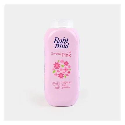 Babi Mild Sweety Pink Organic Baby Powder, Gentle For Newborn/0+ Years, Hypoallergenic Tested