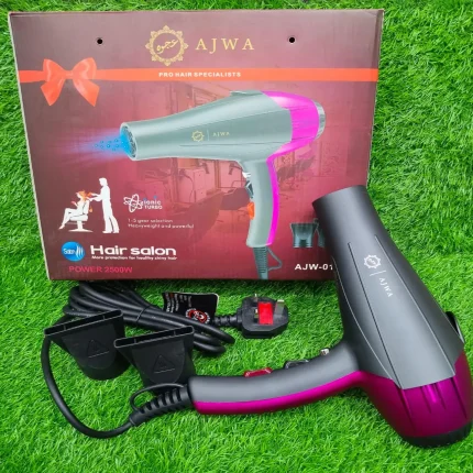 Ajwa Professional Hair Specialists Ionic Turbo Hair Dryer - Model AJW-0