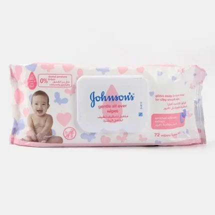 Johnson's Gentle All Over Baby Wipes - 72-Pack