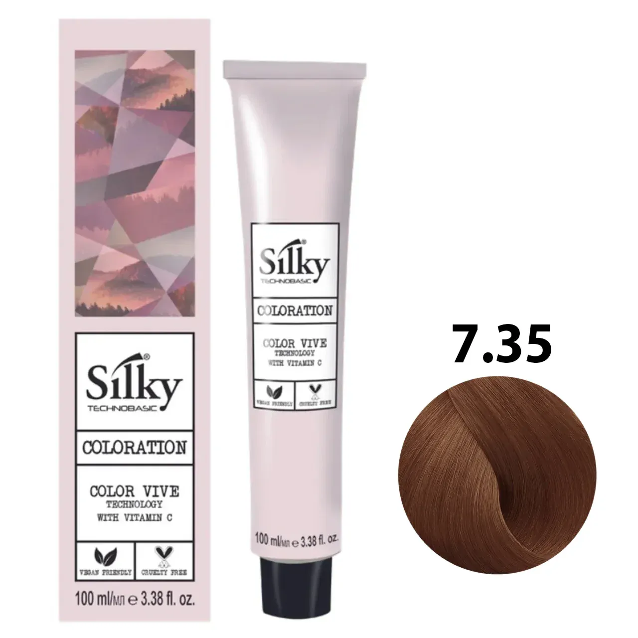 Silky Coloration 7.35 Hair Color (100ml)