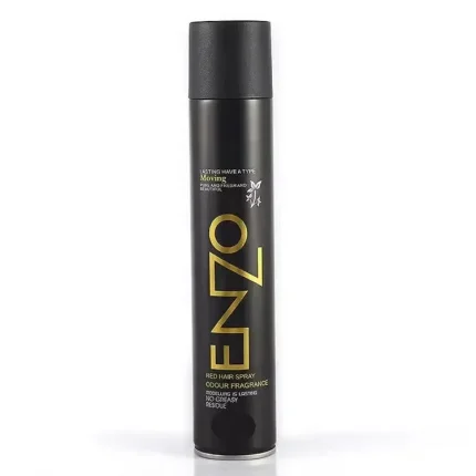 Keep your hair fresh and fragrant all day with Enzo Hair Spray Odour Fragrance. This specially formulated hair spray not only provides long-lasting hold for your hairstyle but also delivers a pleasant, refreshing scent that keeps your hair smelling great. Whether you need to tame flyaways, add volume, or lock in your style, this hair spray ensures a smooth, odor-free finish. The Enzo Hair Spray is designed to give your hair a natural, non-greasy shine while maintaining a light, fresh fragrance. Perfect for daily use, it works well for all hair types and helps keep your hair looking and smelling wonderful without weighing it down.