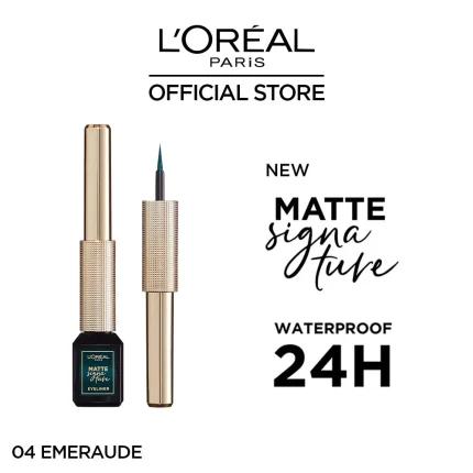 LOreal Paris - Liner Signature Liquid Eyeliner - 04 Emeraude