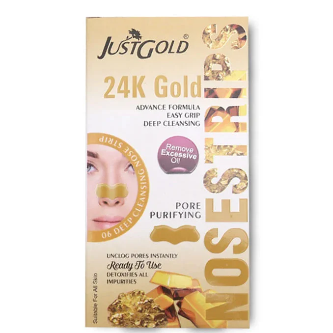 Just Gold Nose Wax Strips 24k Gold