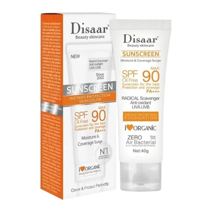 Disaar Instant UVA/UVB Protection Sunscreen SPF 90 PA+++ – 40 g