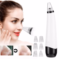 Portable Black Heads Remover Vacuum Pore Facial Cleaner With 6 Replaceable Suction Probes Devices