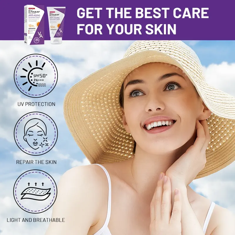 Disaar Anti-Aging Sunscreen Lotion SPF 50 UV Protection β 80g