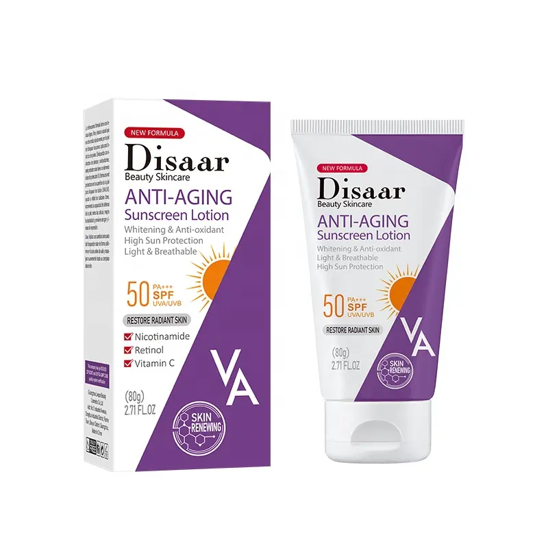 Disaar Anti-Aging Sunscreen Lotion SPF 50 UV Protection β 80g