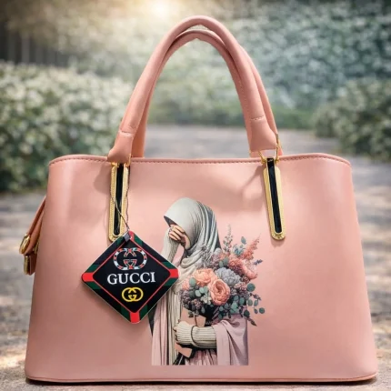 Designer‑Inspired Pink Printed Tote Bag for Everyday Elegance
