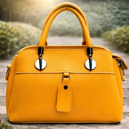 Sunbeam Pebble Charm Handbag – Citrus Glow Edition
