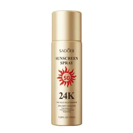 Sadoer Sunscreen Spray SPF 50 24K Gold – 150ml