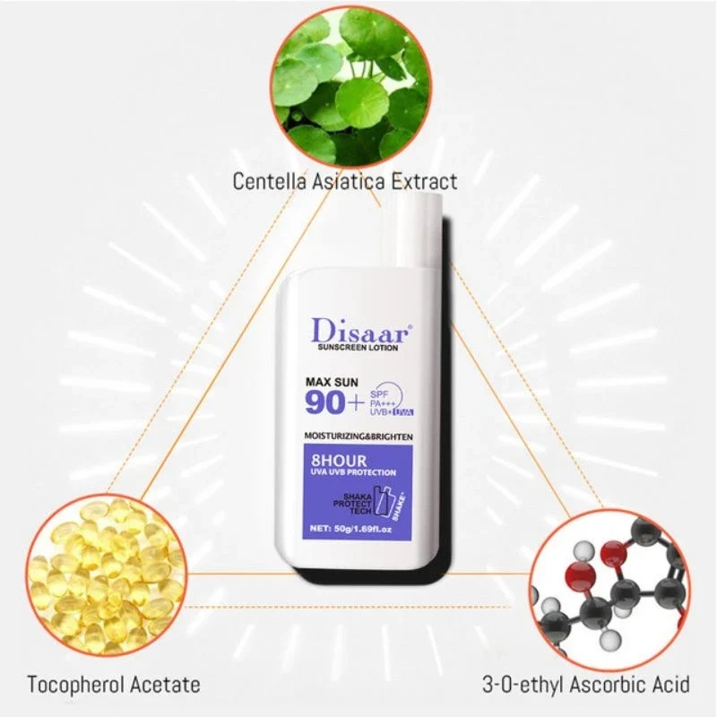 Disaar Whitening Sunblock SPF 90 β Skin Protective Sunscreen Lotion - 50g