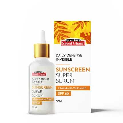 Saeed Ghani Daily Defense Invisible Sunscreen Super Serum SPF 60 – 30ml